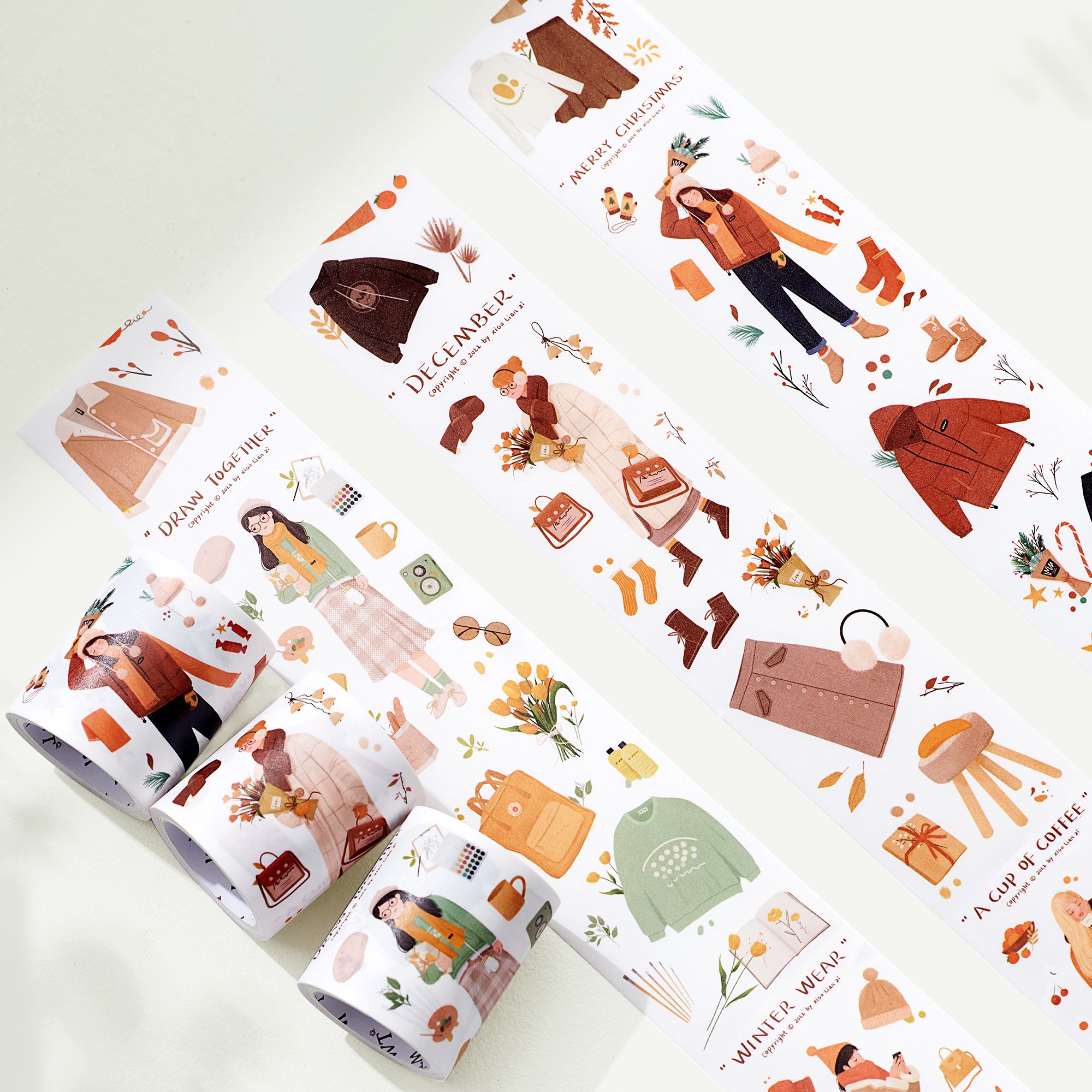 Winter Impression Wide Washi Tape Sticker Set | The Washi Tape Shop. Beautiful Washi and Decorative Tape For Bullet Journals, Gift Wrapping, Planner Decoration and DIY Projects