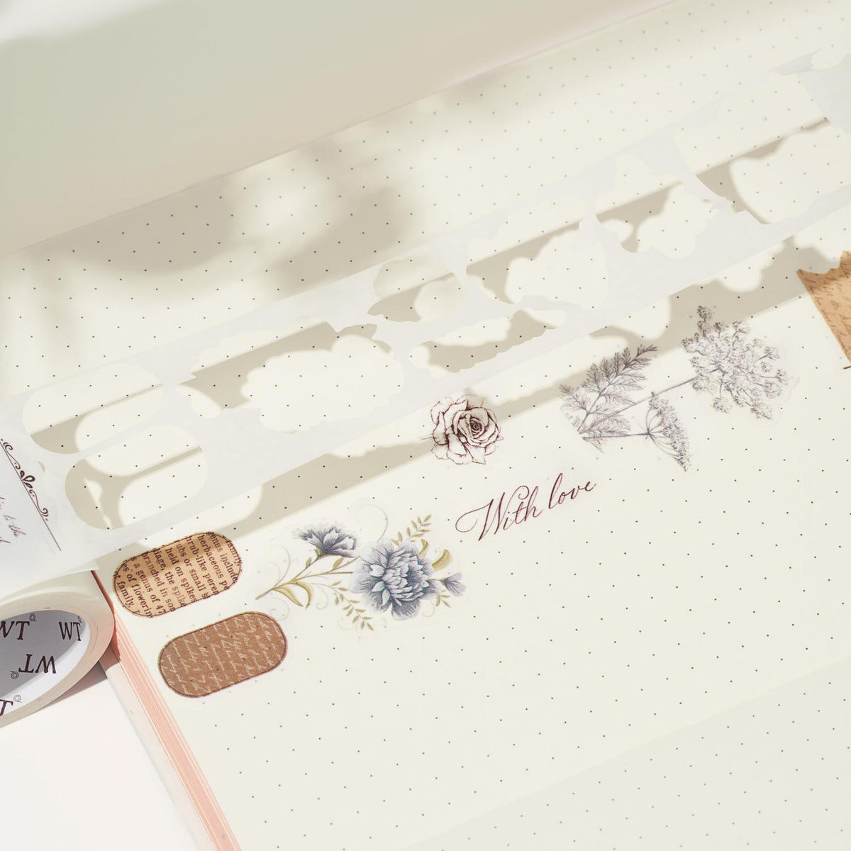Petals & Parchment Washi Tape Sticker Set | The Washi Tape Shop