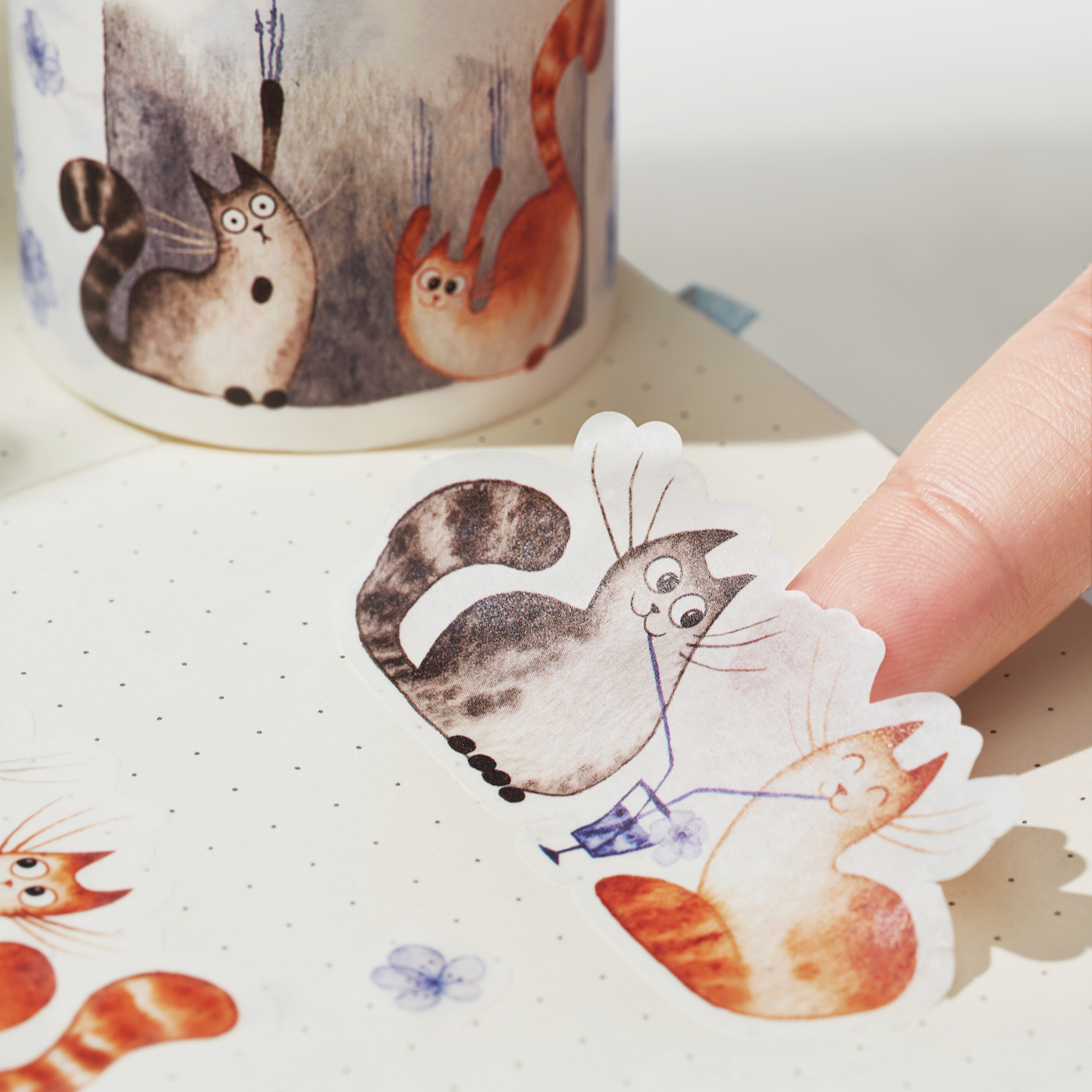 Chonky Cat Washi Tape Sticker Set | The Washi Tape Shop. Beautiful Washi and Decorative Tape For Bullet Journals, Gift Wrapping, Planner Decoration and DIY Projects