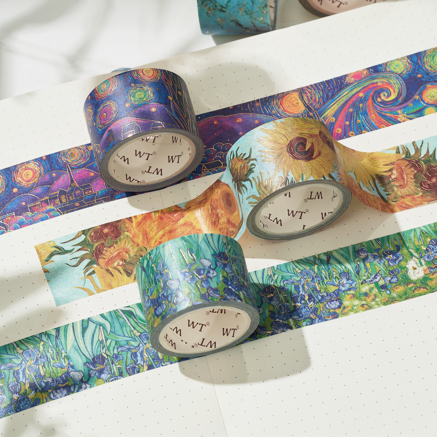 Van Gogh Washi Tape Set | The Washi Tape Shop. Beautiful Washi and Decorative Tape For Bullet Journals, Gift Wrapping, Planner Decoration and DIY Projects