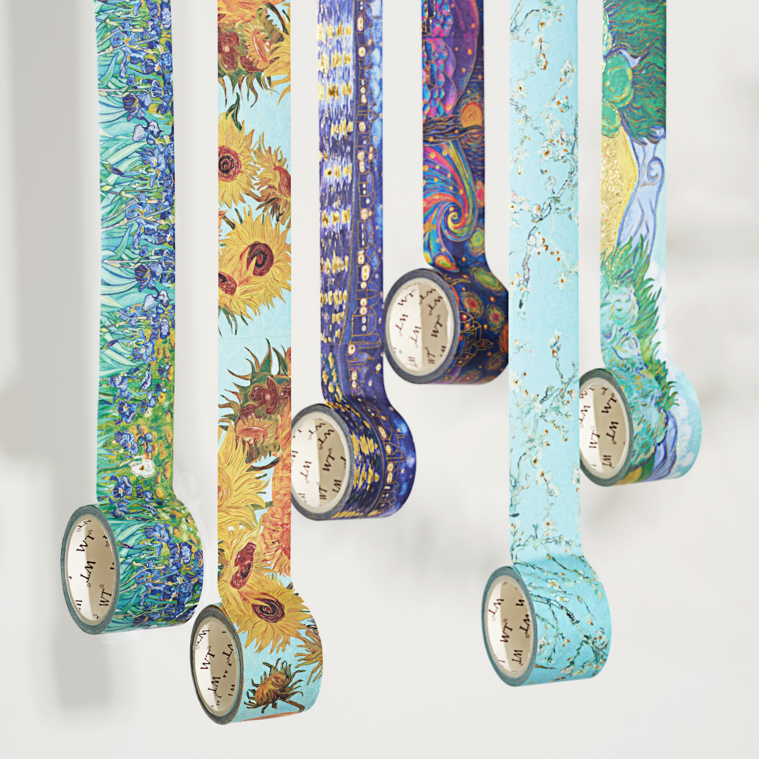 Van Gogh Japanese Washi Tapes - DIY Sakura Cloud Adhesive Masking Sticker  Label