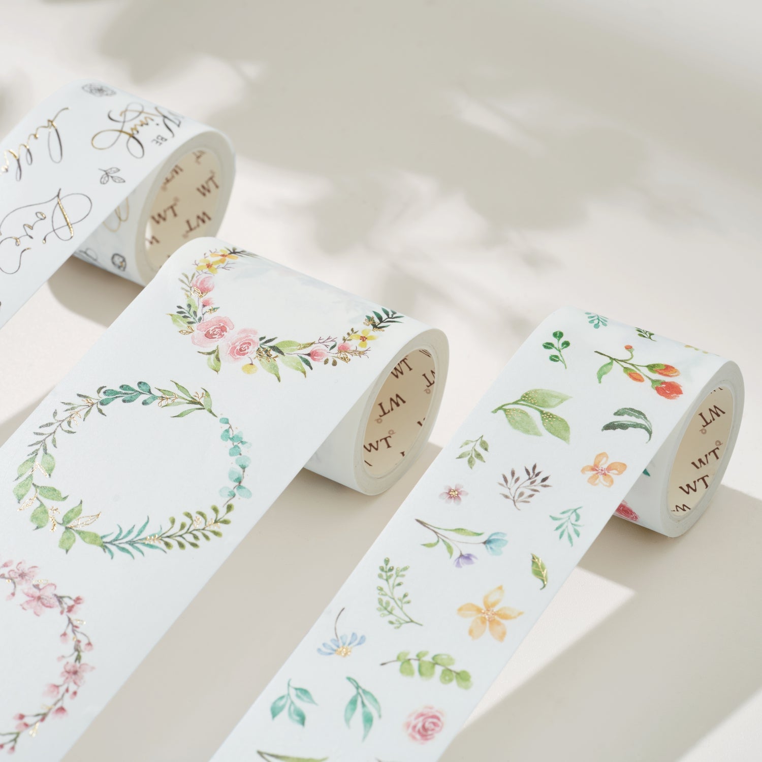 Delicate Floral Wreaths Washi Tape Sticker Set | The Washi Tape Shop. Beautiful Washi and Decorative Tape For Bullet Journals, Gift Wrapping, Planner Decoration and DIY Projects