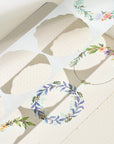 Delicate Floral Wreaths Washi Tape Sticker Set | The Washi Tape Shop. Beautiful Washi and Decorative Tape For Bullet Journals, Gift Wrapping, Planner Decoration and DIY Projects