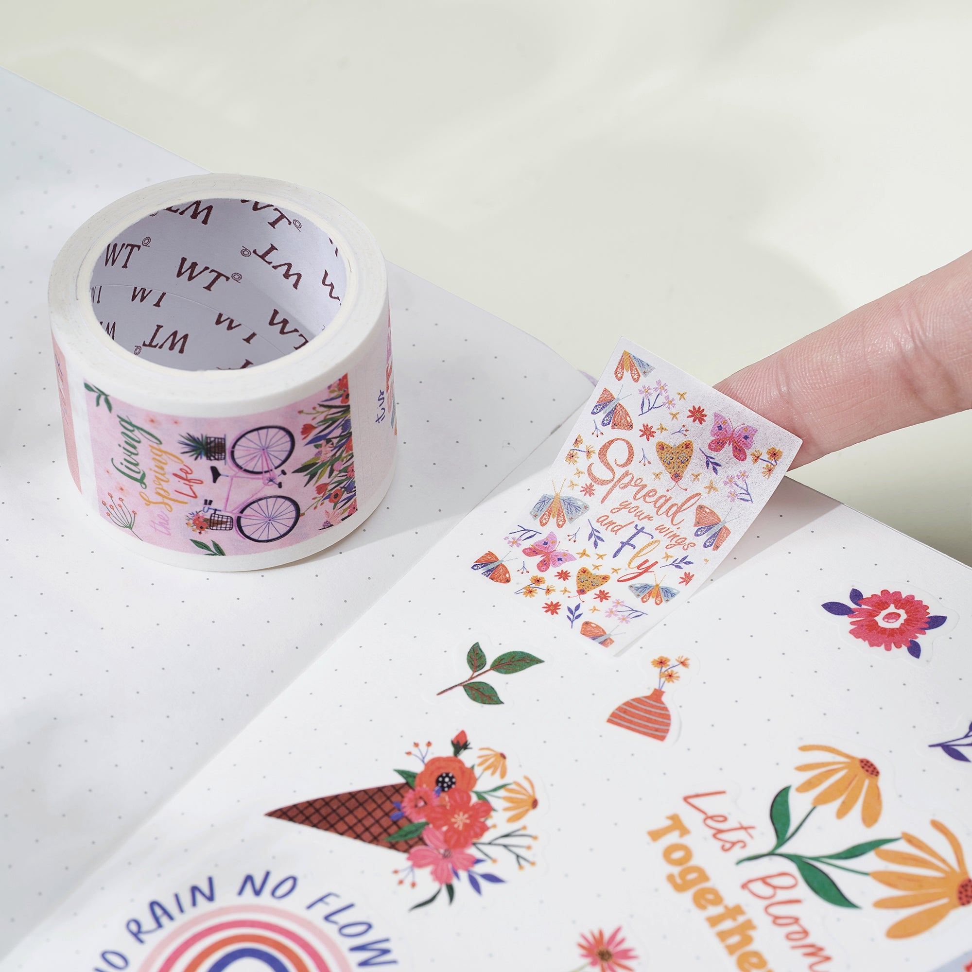 The Spring Gallery Washi Tape Sticker Set | The Washi Tape Shop. Beautiful Washi and Decorative Tape For Bullet Journals, Gift Wrapping, Planner Decoration and DIY Projects