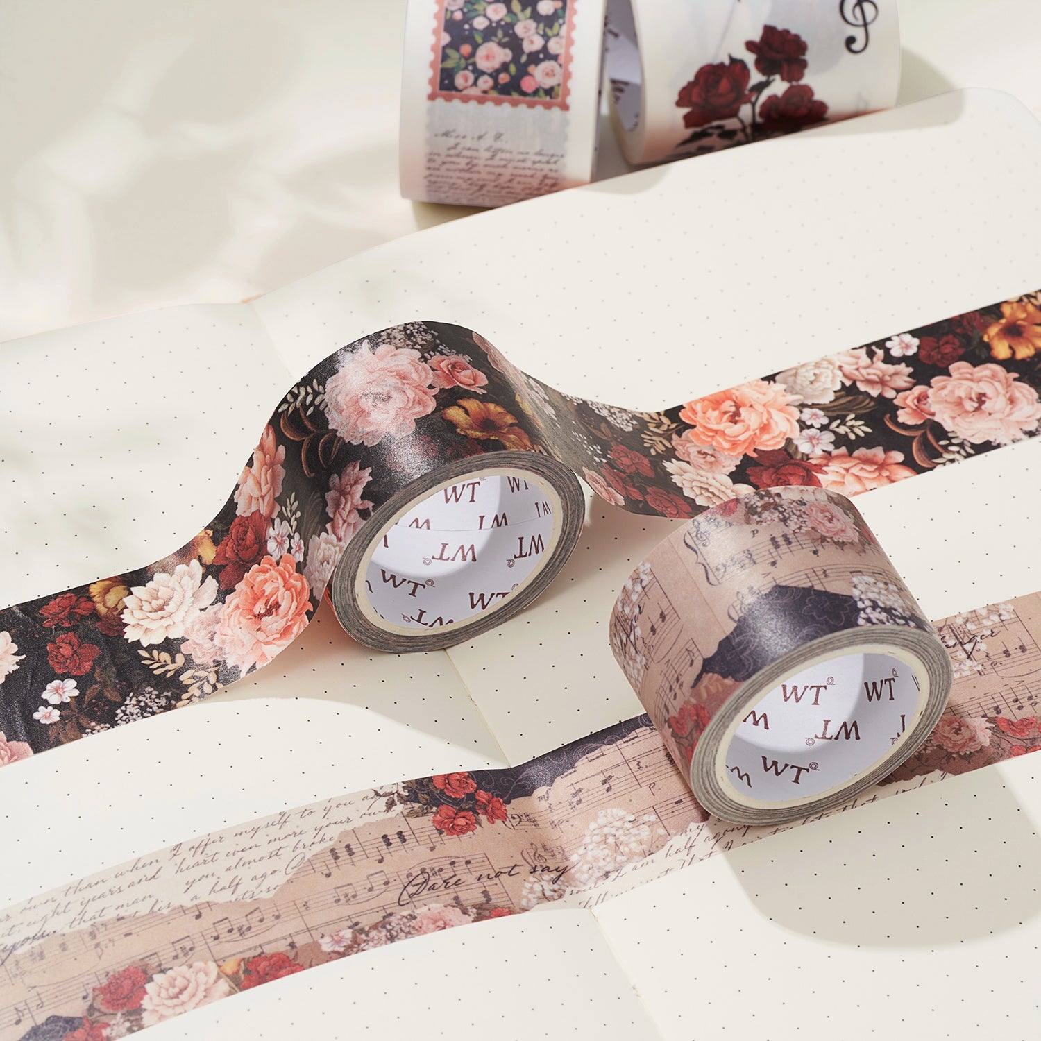 Waltz of the Flowers Washi Tape Sticker Set | The Washi Tape Shop. Beautiful Washi and Decorative Tape For Bullet Journals, Gift Wrapping, Planner Decoration and DIY Projects
