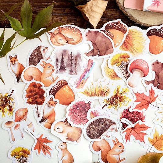 46 Piece Autumn Feast Planner Stickers | The Washi Tape Shop. Beautiful Washi and Decorative Tape For Bullet Journals, Gift Wrapping, Planner Decoration and DIY Projects