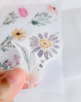 Floral Charm Washi Paper Sticker Set - The Washi Tape Shop