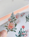 Floral Charm Washi Paper Sticker Set - The Washi Tape Shop