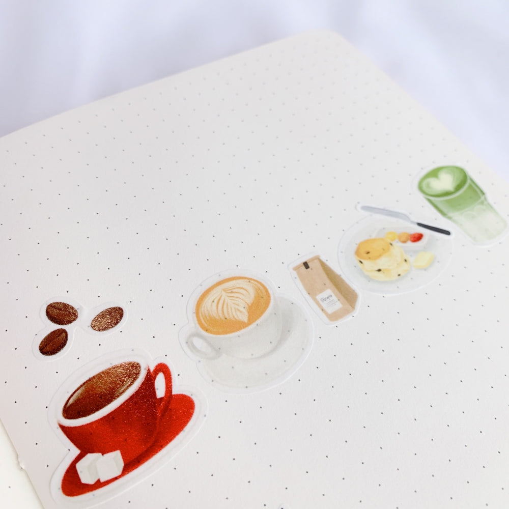 Cosy Teatime Washi Paper Sticker Set - The Washi Tape Shop