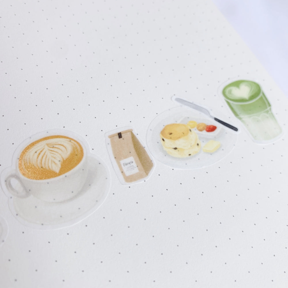 Cosy Teatime Washi Paper Sticker Set - The Washi Tape Shop