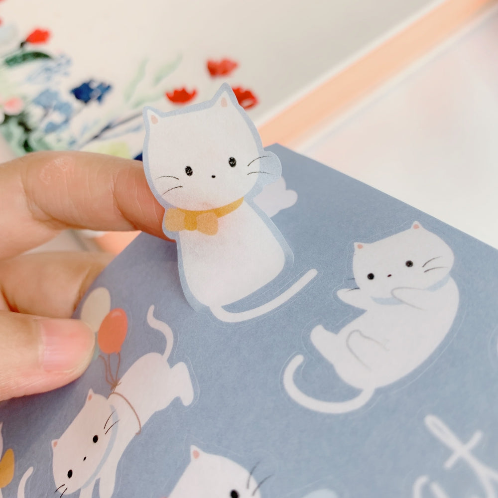 Kitties Planet Washi Paper Sticker Set - The Washi Tape Shop