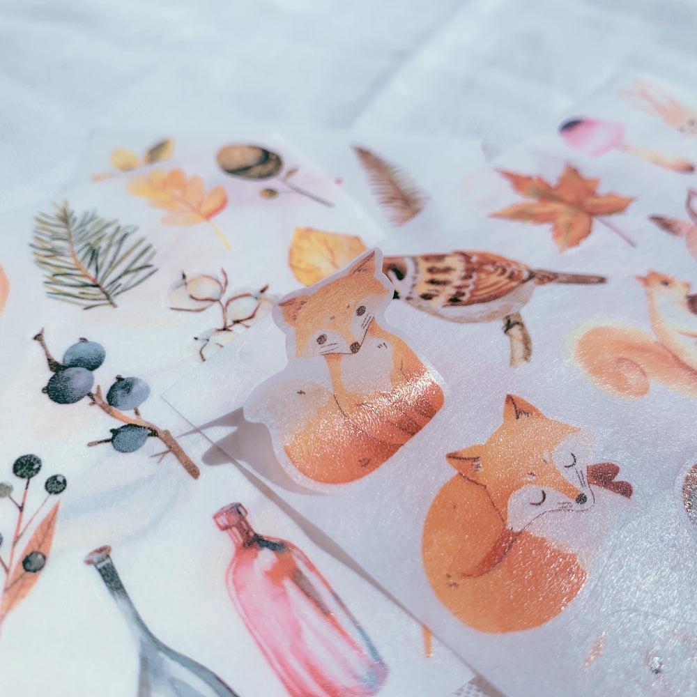 Autumn Light Washi Paper Sticker Set - The Washi Tape Shop