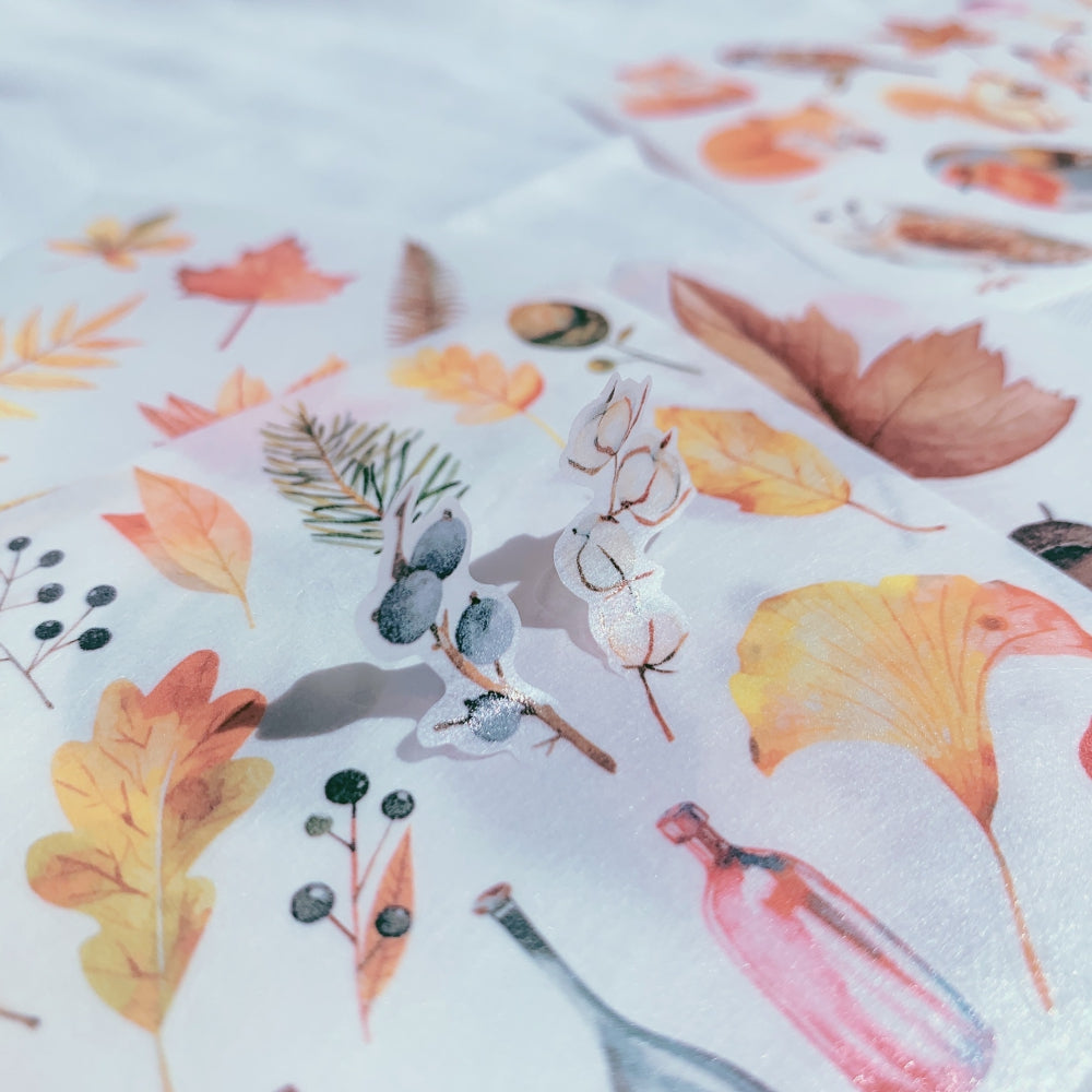 Autumn Light Washi Paper Sticker Set - The Washi Tape Shop