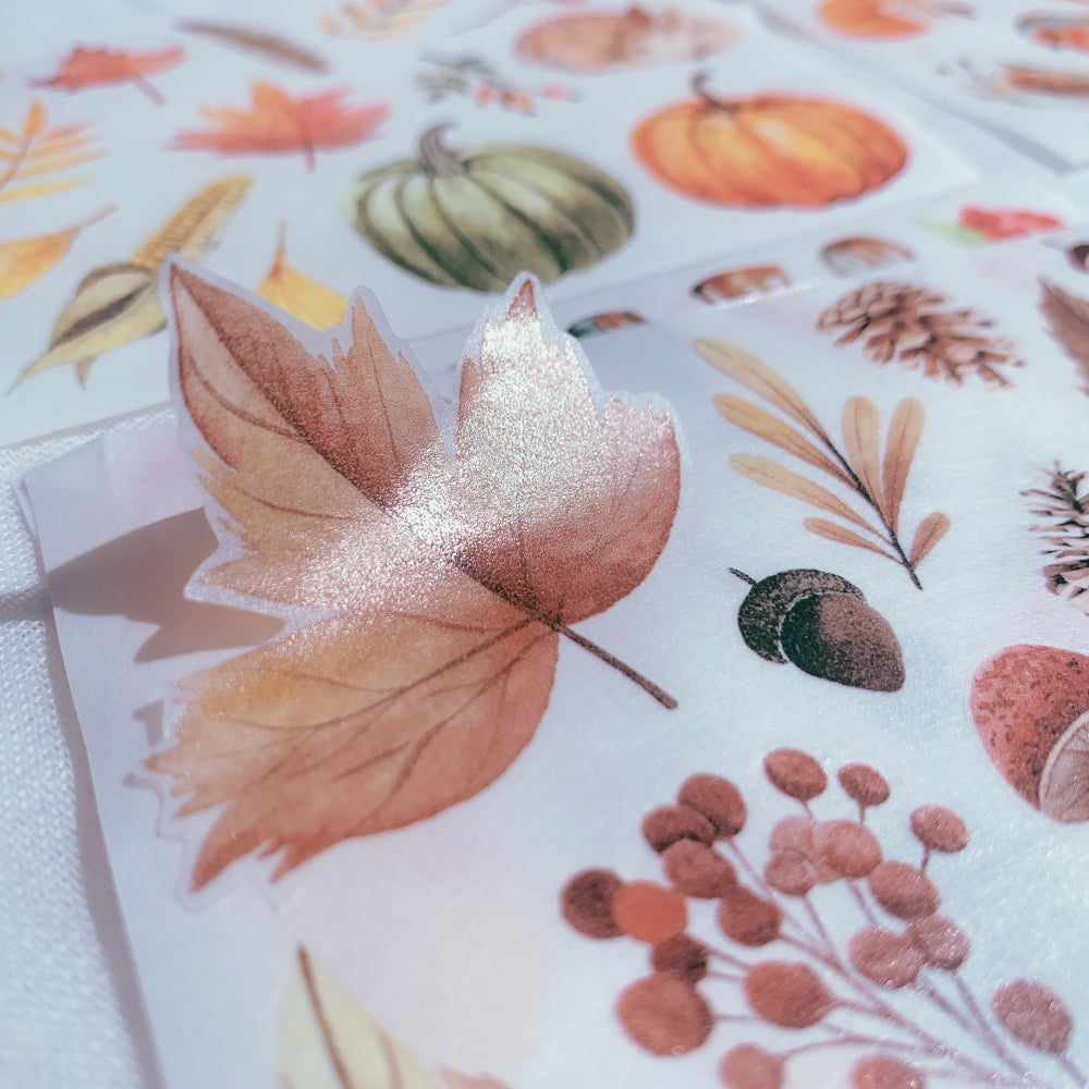 Autumn Light Washi Paper Sticker Set - The Washi Tape Shop