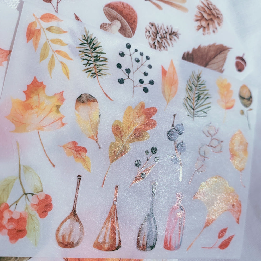 Autumn Light Washi Paper Sticker Set - The Washi Tape Shop