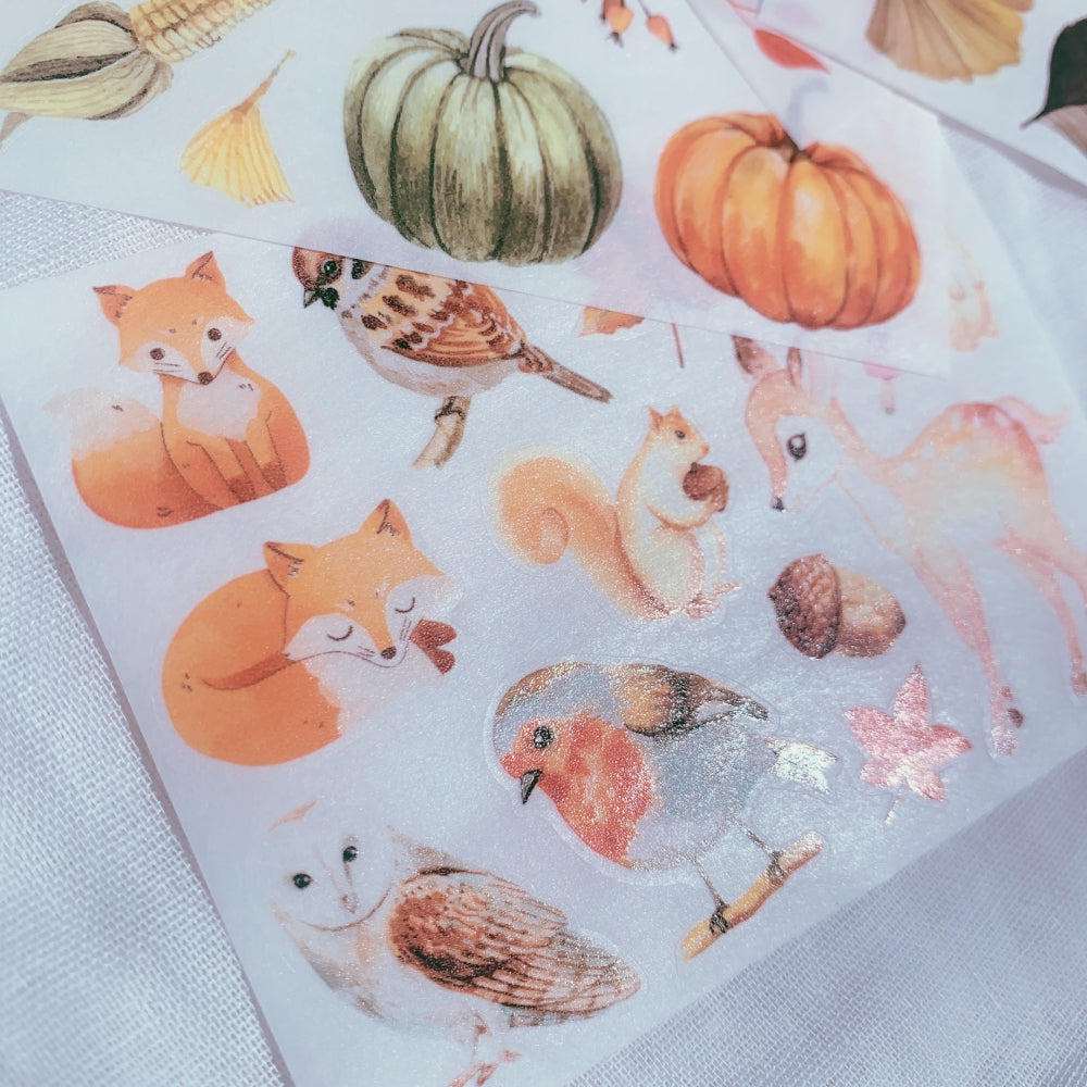 Autumn Light Washi Paper Sticker Set - The Washi Tape Shop