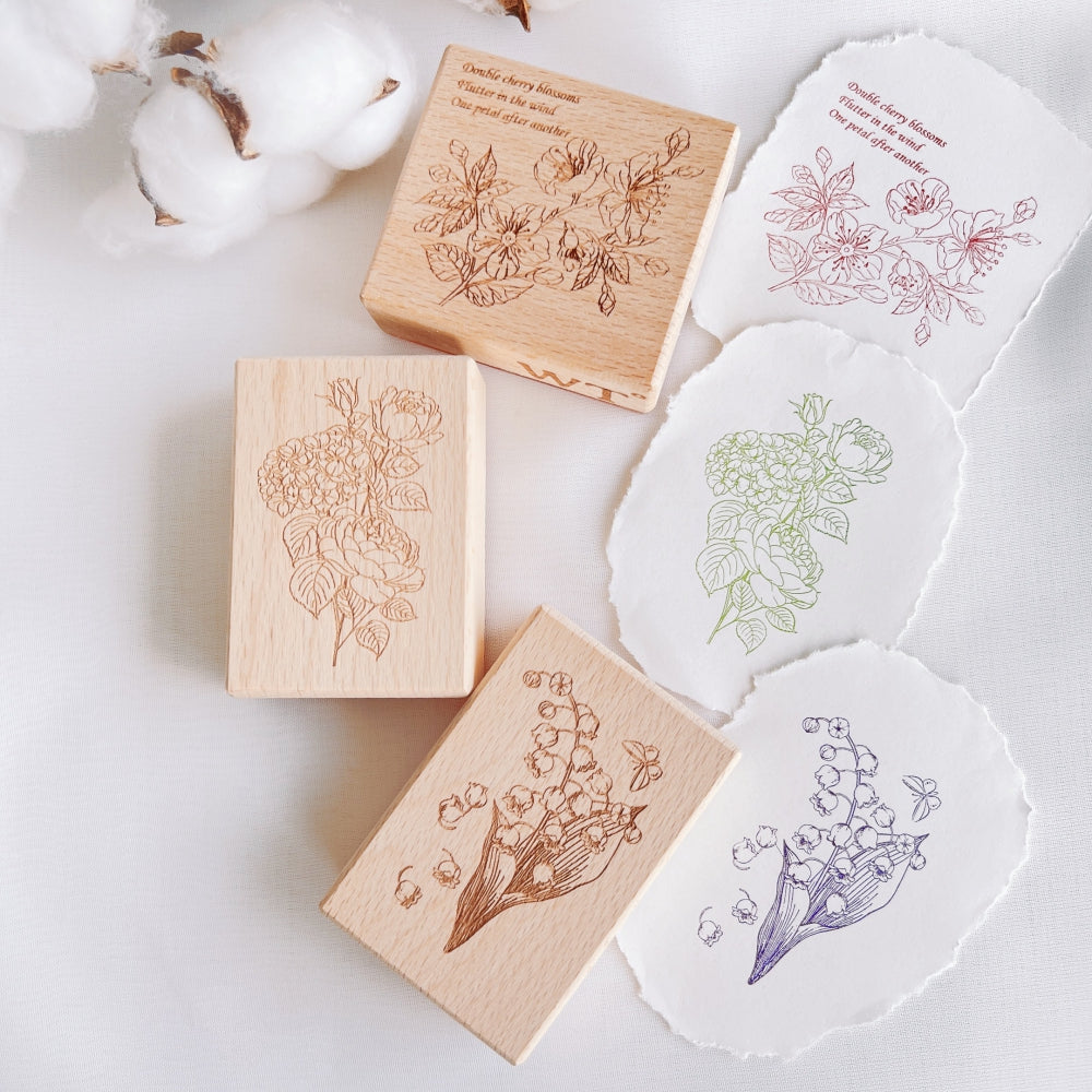 Valley of Flower Stamp Set | The Washi Tape Shop. Beautiful Washi and Decorative Tape For Bullet Journals, Gift Wrapping, Planner Decoration and DIY Projects